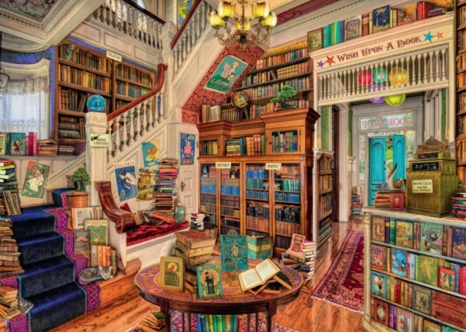 Ravensburger legpuzzel The Fantasy Bookshop 1000 stukjes