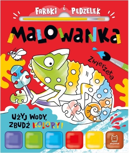 Kleurboek met waterverf en penseel – Dieren