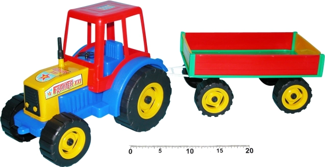 Tractor met aanhanger 65 cm