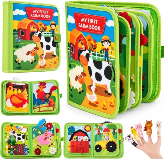 Stoffen boekje voor peuters Boerderij