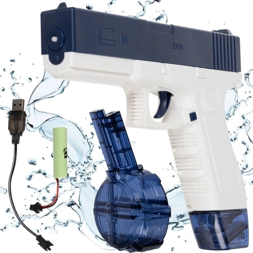 Elektrisch waterpistool met automatische schietfunctie, USB-opladen en twee reservoirs