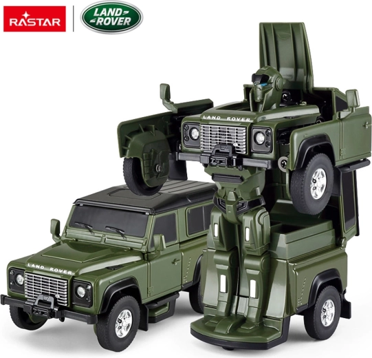 Metalen auto en robot 2-in-1 Rastar Land Rover Defender 1:32 groen - 1 stuk