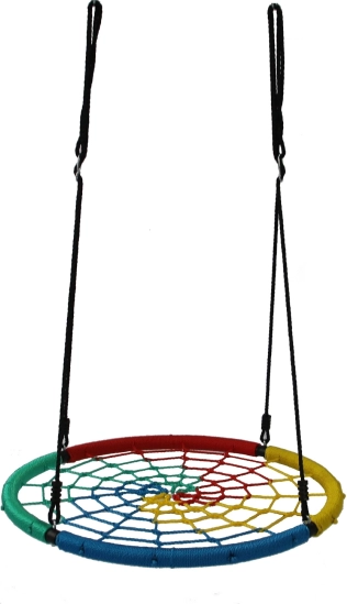 Schommel ooievaarsnest kleurrijk