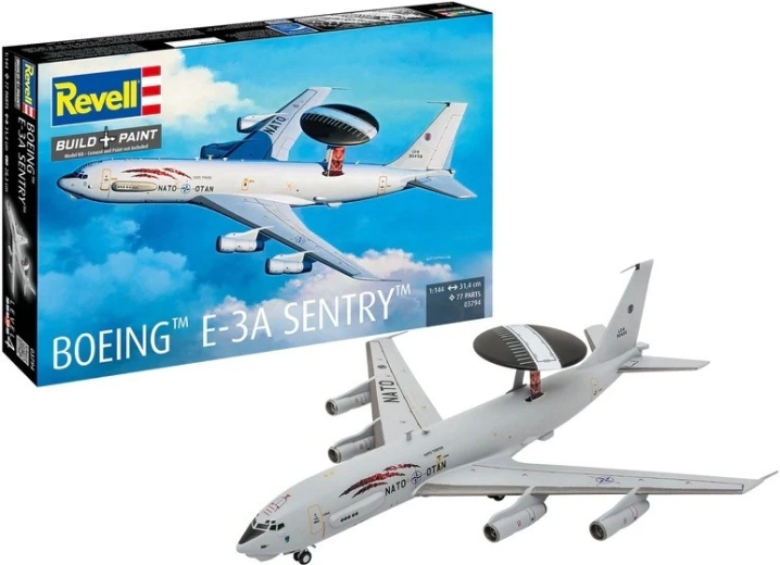 Plastic modelvliegtuig Boeing E-3A Sentry 1:144