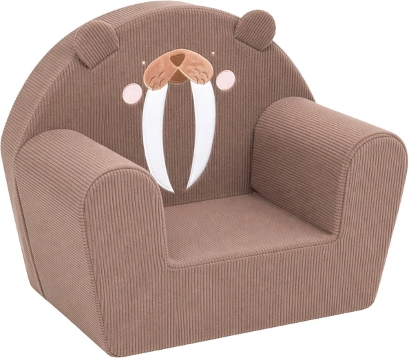 Kindercordfauteuiltje New Baby walrus