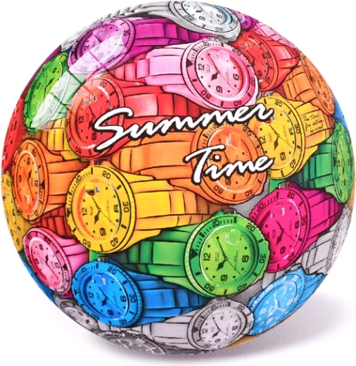 Kinderbal met horlogemotief 23 cm, vanaf 10 maanden