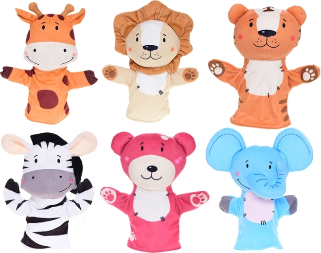 Pluchen handpop diertje 25 cm