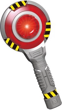 Politieverkeersbaton met licht- en geluidseffecten, 24 cm