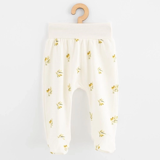 Baby half-slabbetjes van biologische katoen New Baby Olijven 74 (6–9 m)