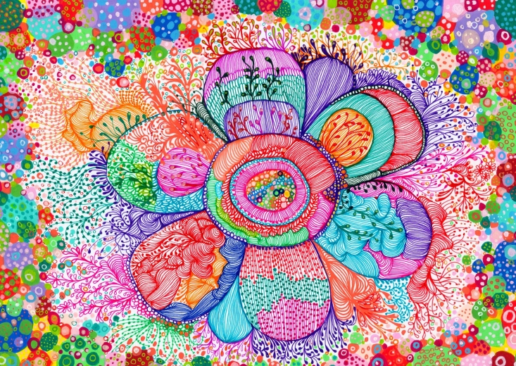 Enjoy puzzel Bloemenritme 1000 stukjes