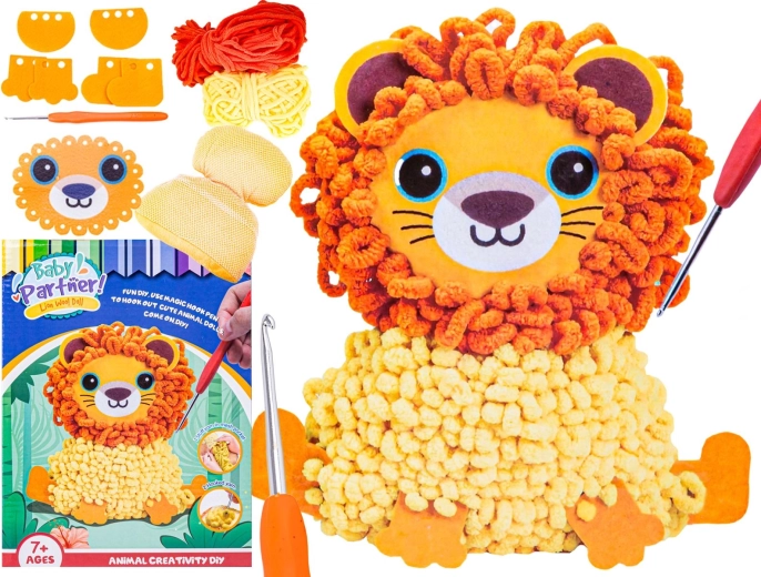 Creatieve set voor het maken van een knuffel DIY – leeuw