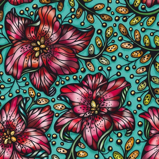 Vierkante puzzel CURIOSI Q Gold – patroon III, 72 stukjes