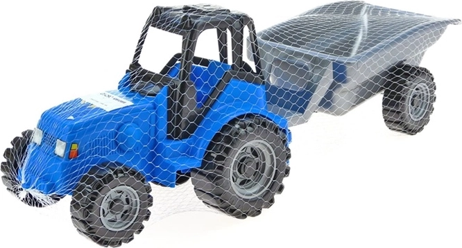 Kinderen tractor Big Farmer 206 met draaibare aanhanger