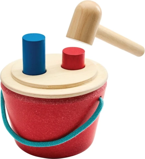 PlanToys hamerspeelgoed box – cilinders