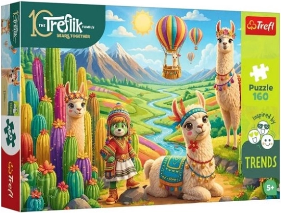 Trefl kinderpuzzel Lama’s 160 stukjes