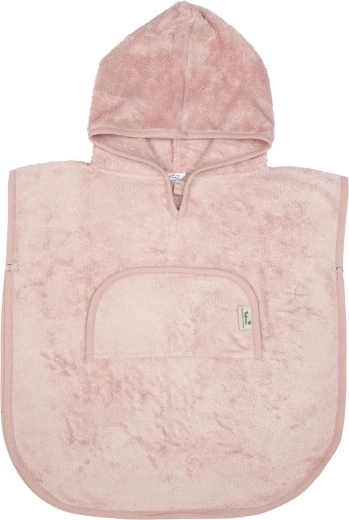 Timboo bamboeponcho met V-halsuitsnijding misty rose
