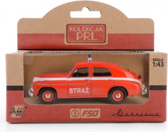 Metalen model PRL Warszawa M-20 Brandweer 1:43