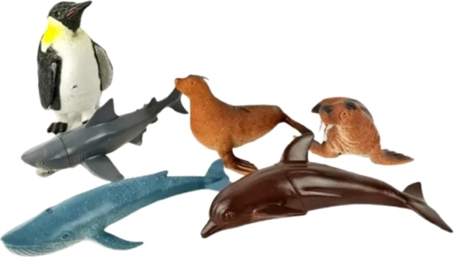 Zeedieren – set kinderfiguurtjes in een zakje