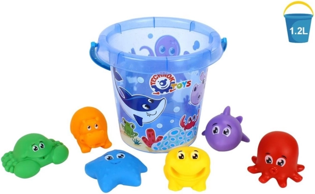 Leuke set voor zand en water met zeedieren