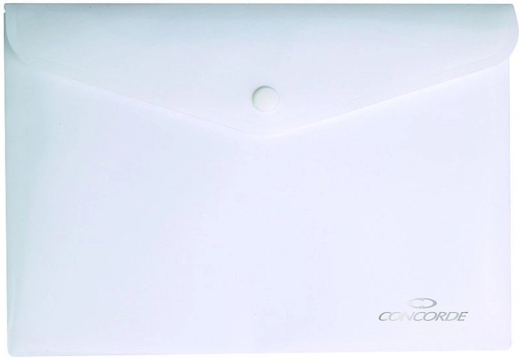 Documentenmappen met drukknoop A5 CONCORDE, wit