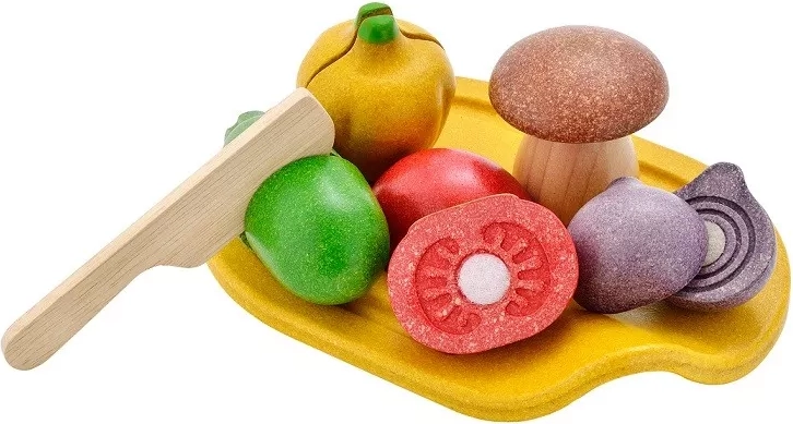 Houten snijset groente PlanToys