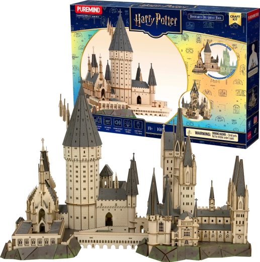 Puremind Harry Potter houten 3D-puzzel Hogwarts – Grote Zaal