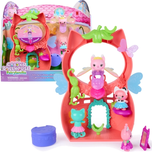 Gabby's Dollhouse Fairylandia-speelset met fee Kitty Fairy en ring