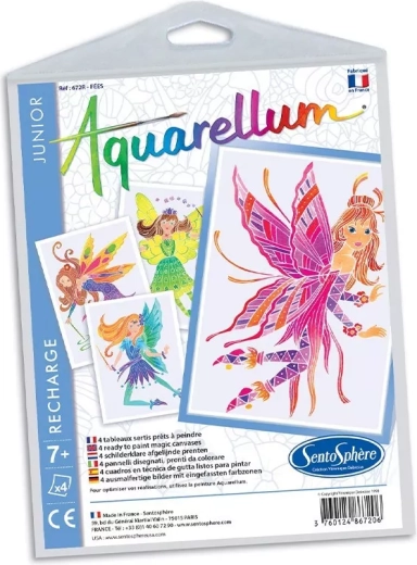 Sentosphere set afbeeldingen om met aquarel te schilderen junior – feeën
