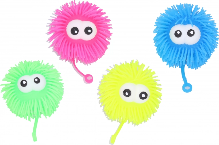 Lichtgevende bal met ogen 9 cm