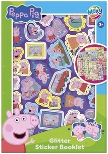 Peppa Pig-stickers – glitter (8 vellen)