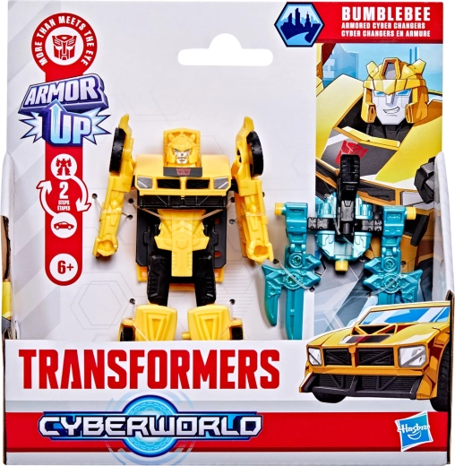 Transformers CYBERWORLD Bumblebee – actiecijfer met pantser en 2-staps transformatie