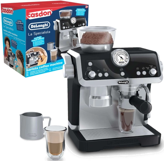 Kinderkoffiemachine met stoompijpje CASDON De’Longhi – set voor kleine barista’s