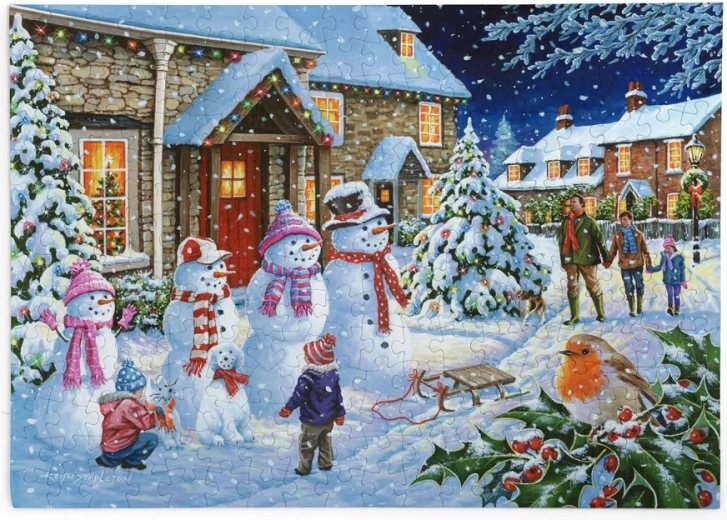 House of Puzzles Besneeuwde wandeling met het gezin – puzzel met 250 extra grote stukjes