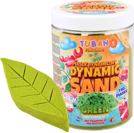 Tuban kinetisch zand 1kg groen