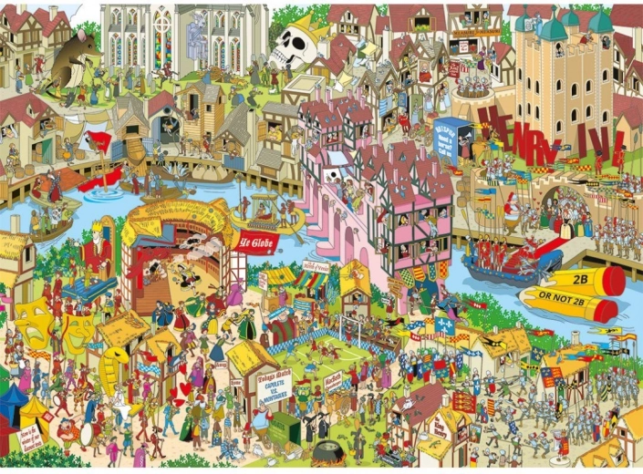 Gibsons Jokesaws Puzzel: Shakespeare Shuffle 1000 stukjes