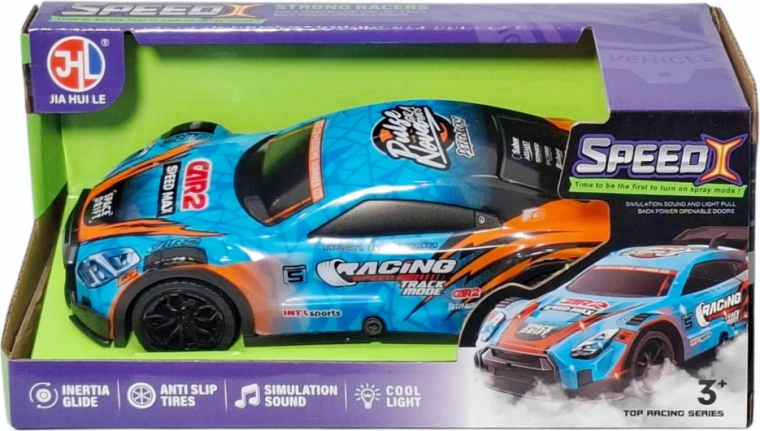Raceauto met licht en geluid