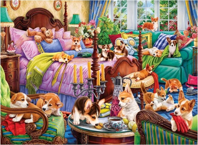 Puzzel Hondjes in bed 1000 stukjes