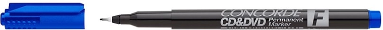 Permanente marker CONCORDE voor CD en DVD, blauw