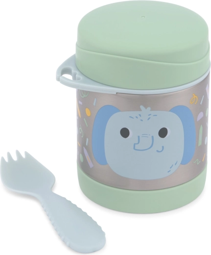 Skip Hop thermos voor eten met spork Besties Squad olifant
