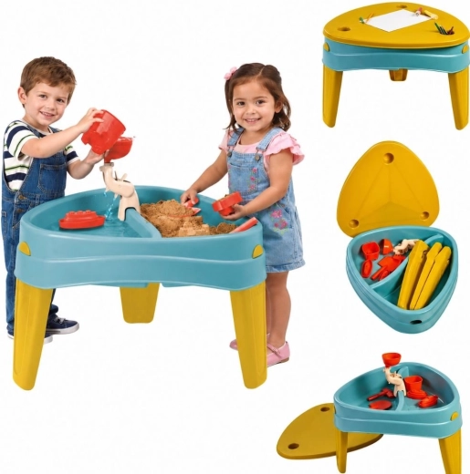 Febr multifunctionele watertafel en zandtafel 3-in-1 met afdekking