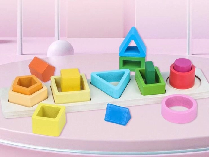 Houten insteekpuzzel