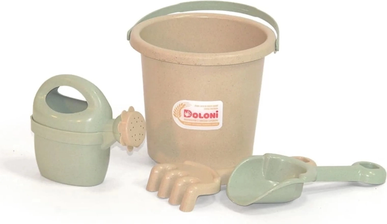 Doloni ECO Line zandset met gietertje groen-beige
