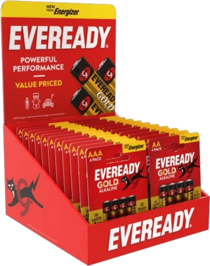 Energizer Eveready baliedisplaystandaard voor AA/AAA-batterijen