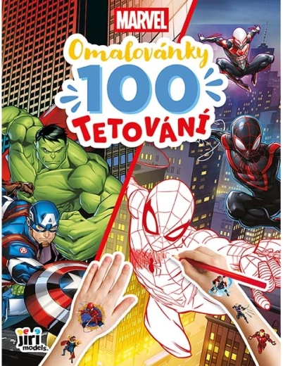 Marvel kleurboek en 100 tijdelijke tatoeages