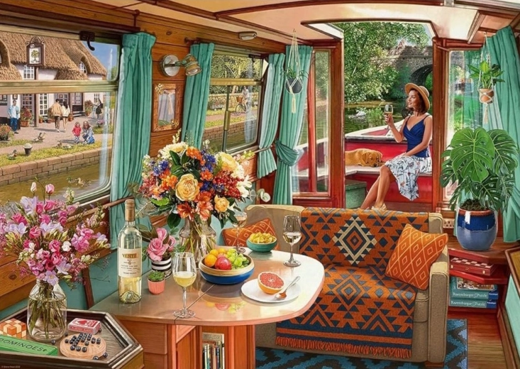 Ravensburger puzzel Raam naar de wereld van de fantasie 1000 stukjes