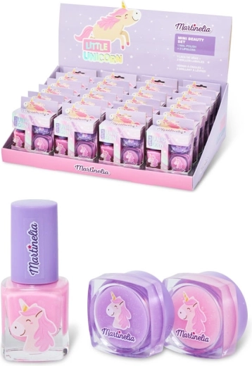 Martinelia kleine set eenhoorn – lipgloss en nagellak - 1 stuk