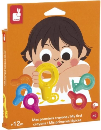 Janod Colorino eerste waskrijtjes (6 stuks)