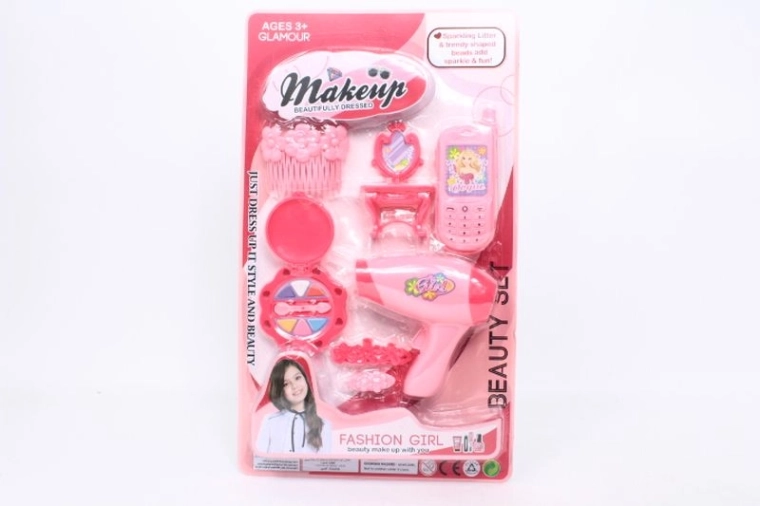 Roze kinderbeautyset met föhn