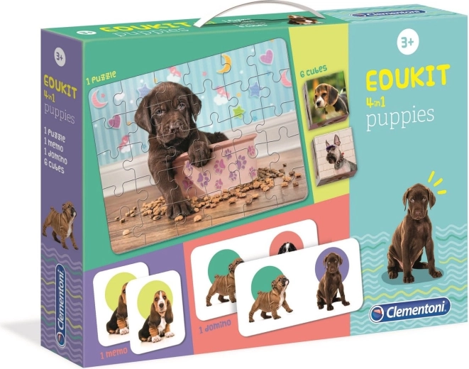 CLEMENTONI Spelenset Puppy’s 4-in-1