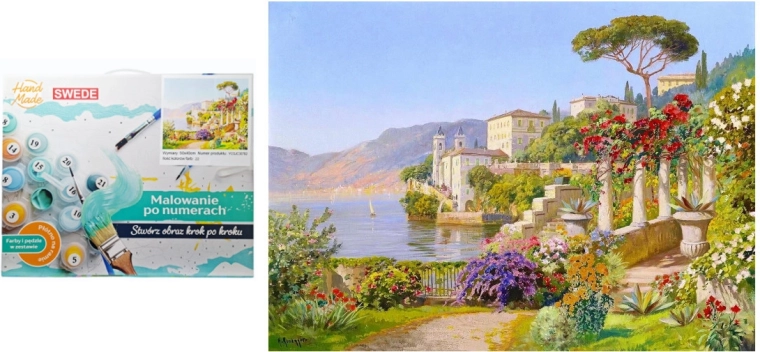 Schilderen op nummer – In de tuin